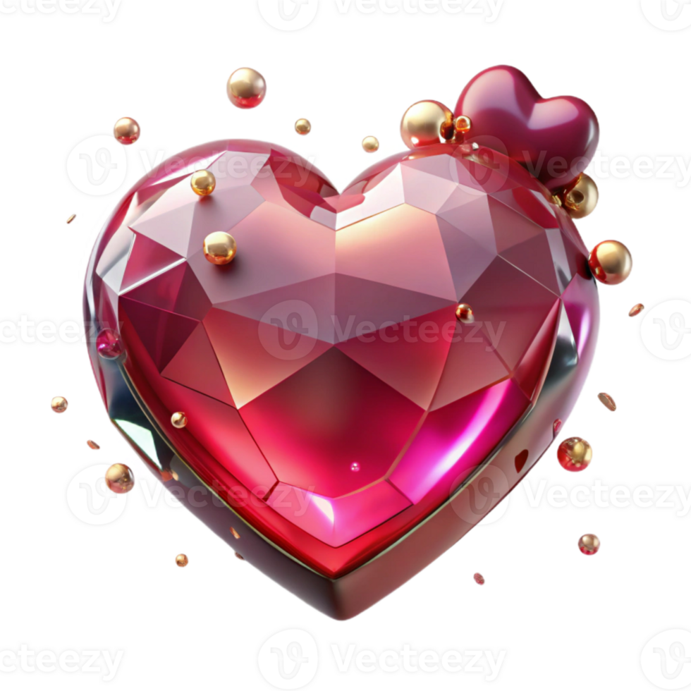 vibrant traditional Ruby Pendant Heart Shaped Gem Transparent for Romance Design high resolution png