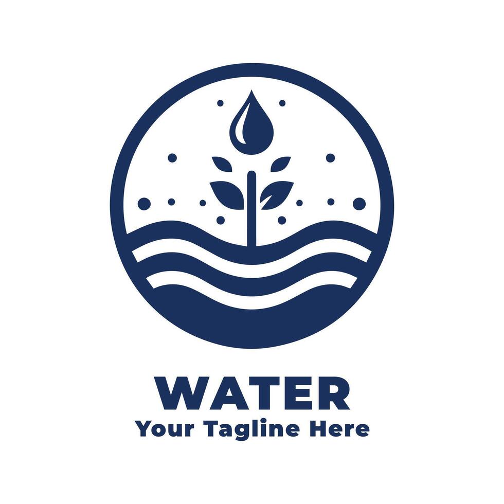 Water Simple Logo Illustration vector