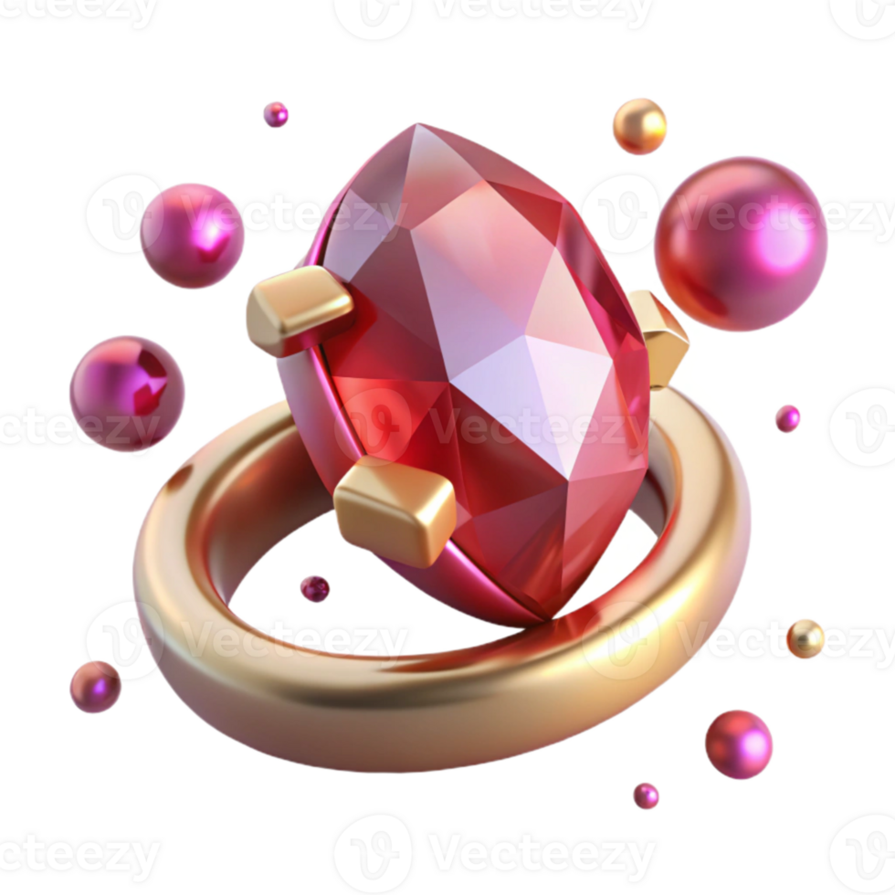 extraordinary classic Ruby Ring Oval Shaped Gem Transparent for Luxury Branding high resolution png