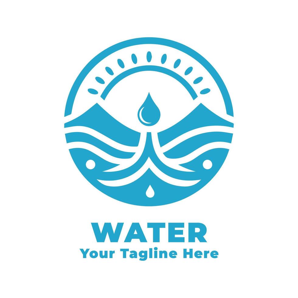 Water Logo Simple Illustration vector