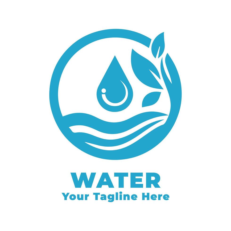 Simple Water Logo Design vector