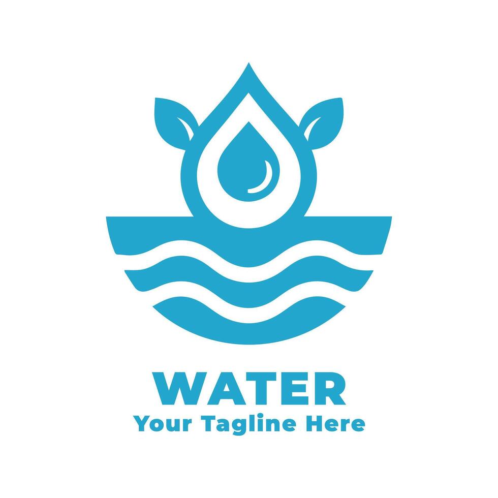 Logo Simple Water Design Illustration vector