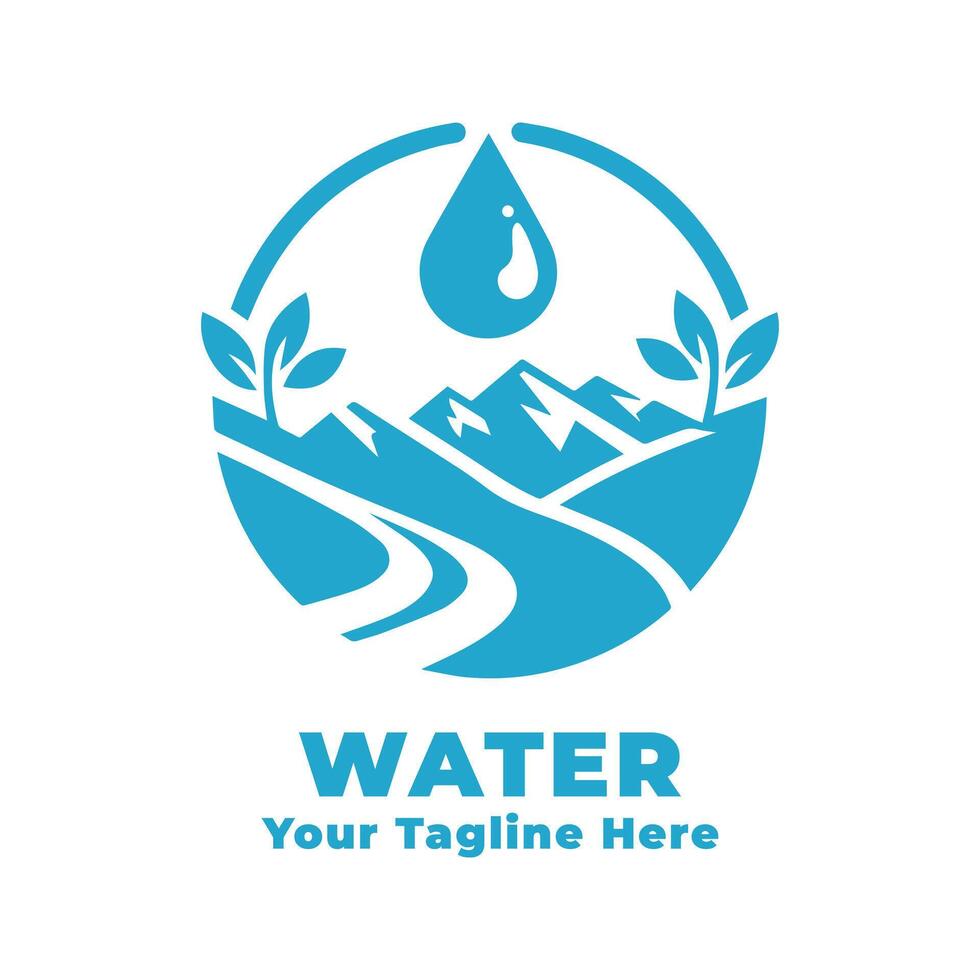 Logo Simple Water Design vector