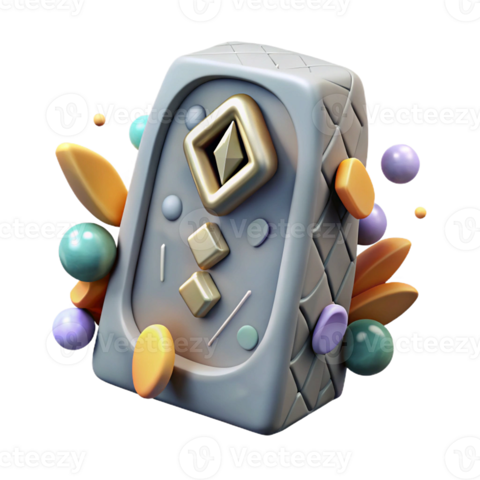 extraordinary minimalist Rune Stone Carving Detail Transparent for Archaeological Studies professional png