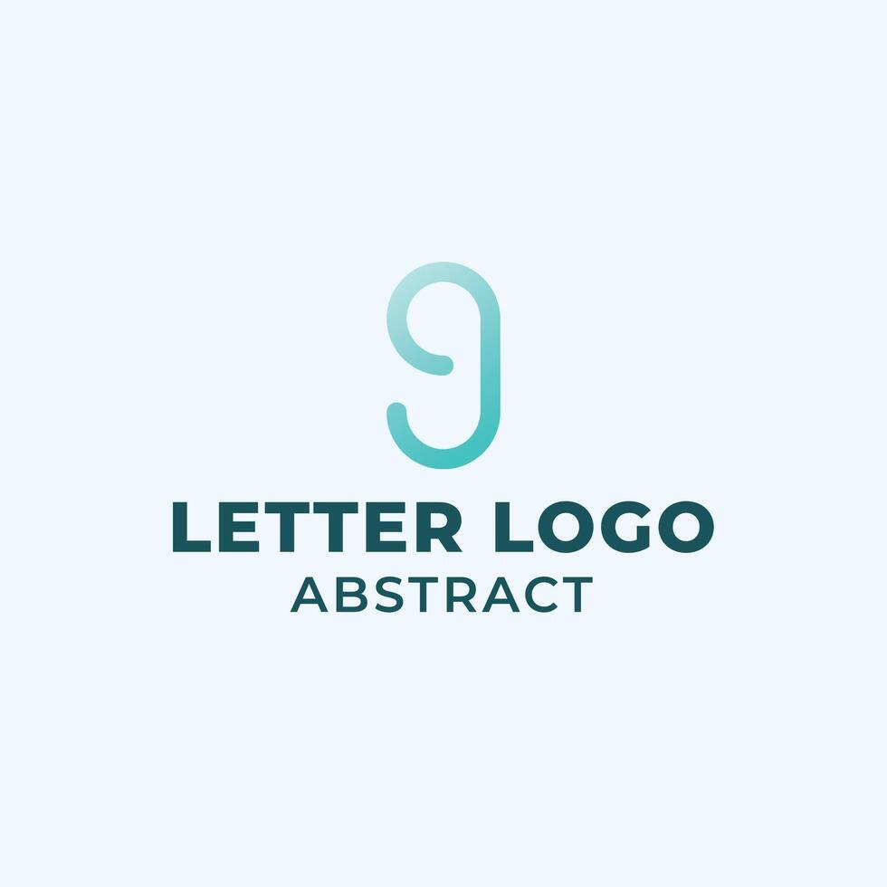Modern Abstract letter g Logo template. Corporate Flat logo design. Minimal symbol Shape with cool color scheme. vector