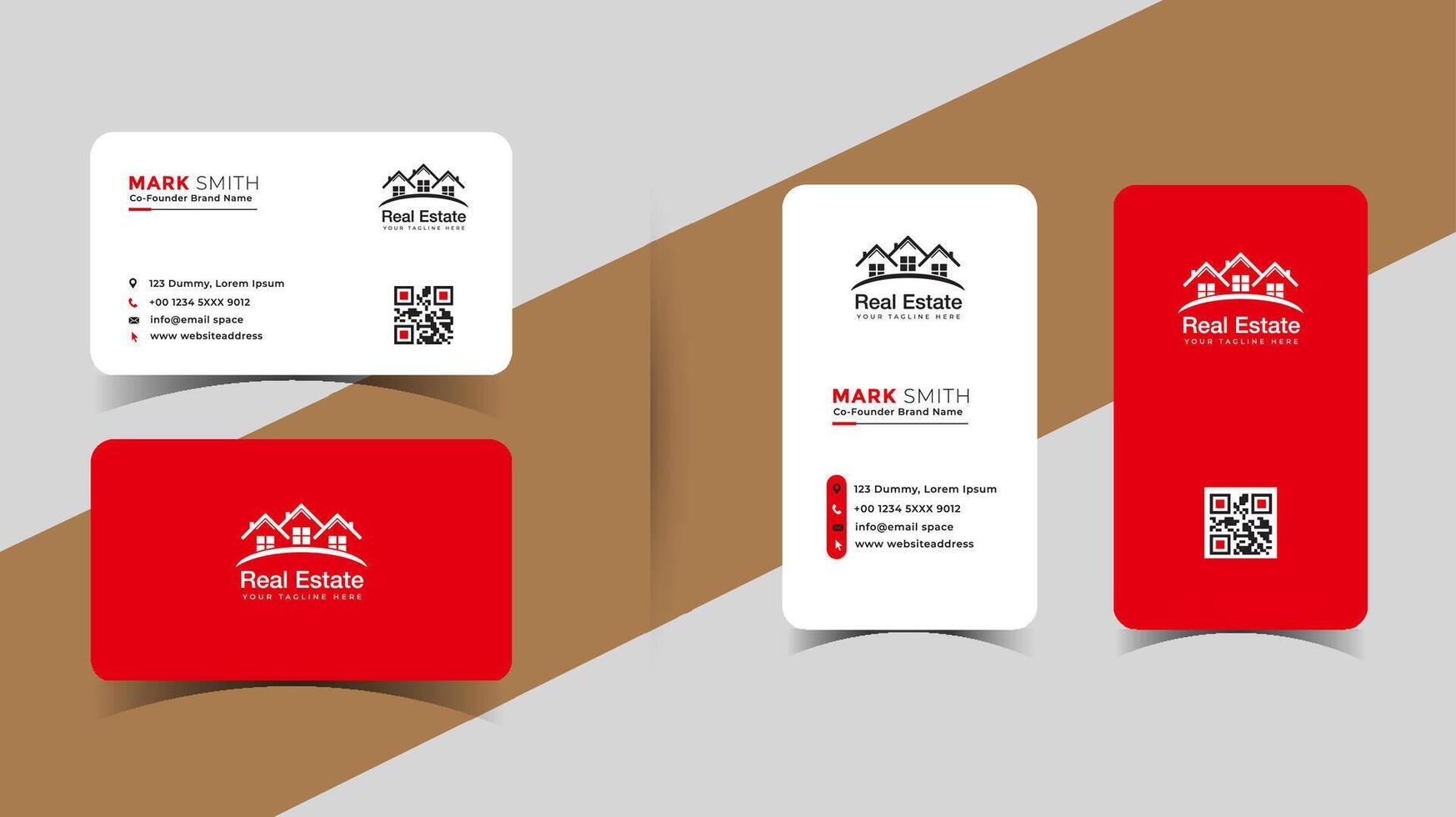 Minimalist Business Card Design Templates for a Sleek Look vector