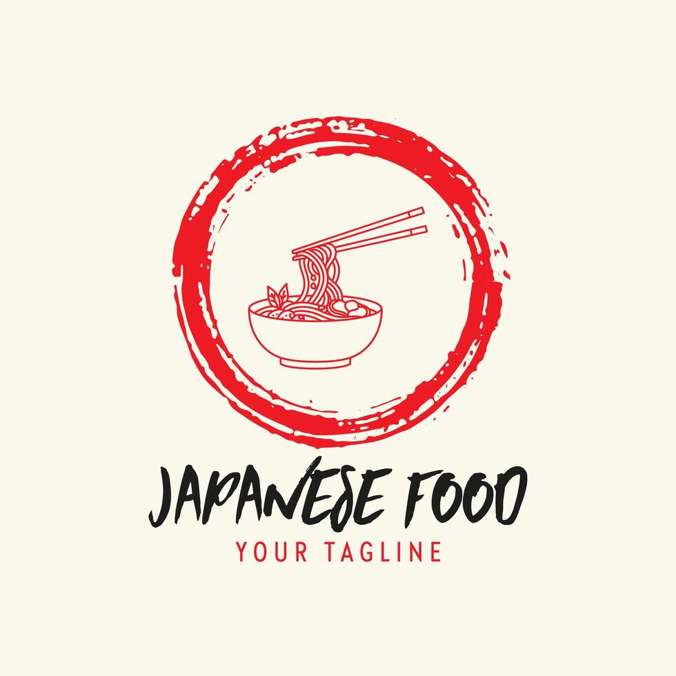 Noodle logo can be used comfortably in digital and printed materials. vector