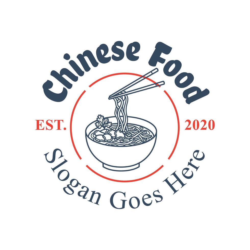 Noodle Logo is a special design that sets your brand apart from your competitors. vector