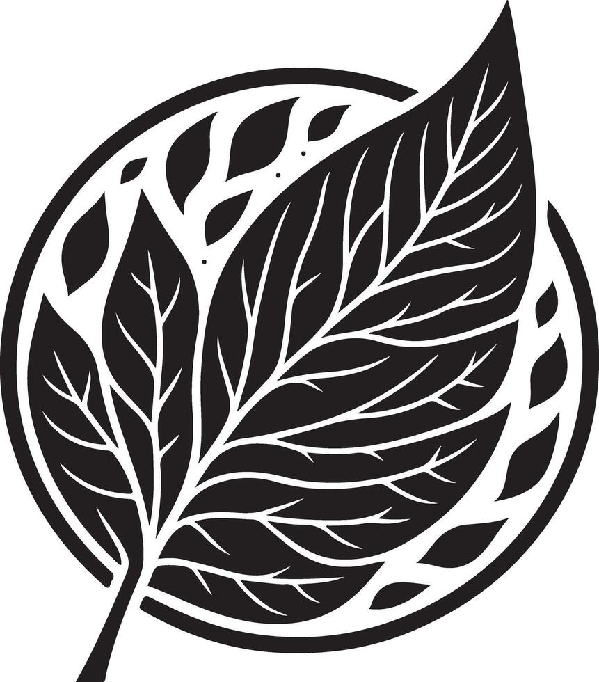 leaf silhouette art illustration vector