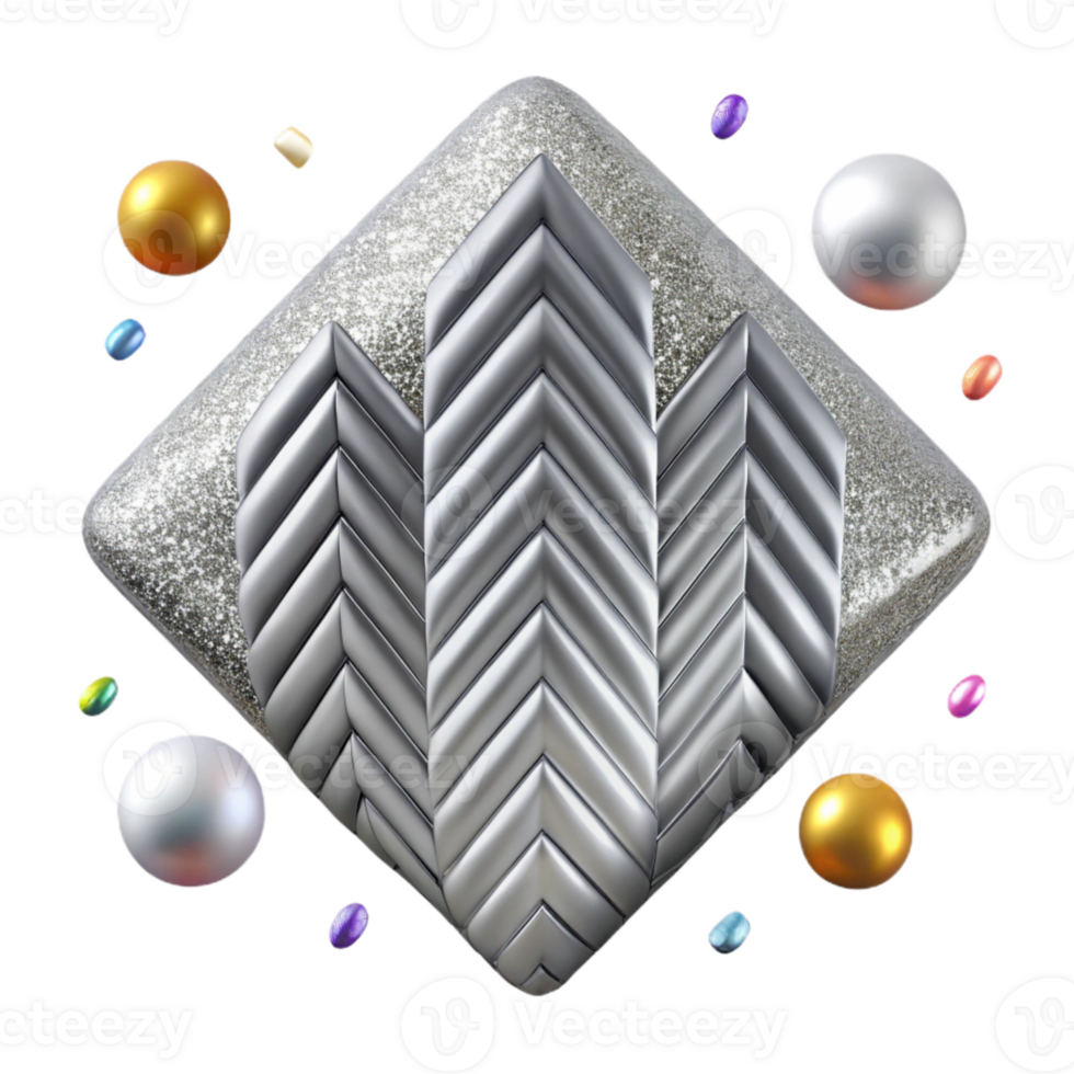 extraordinary abstract Silver Herringbone Glitter Pattern Transparent for Festive Designs detailed png