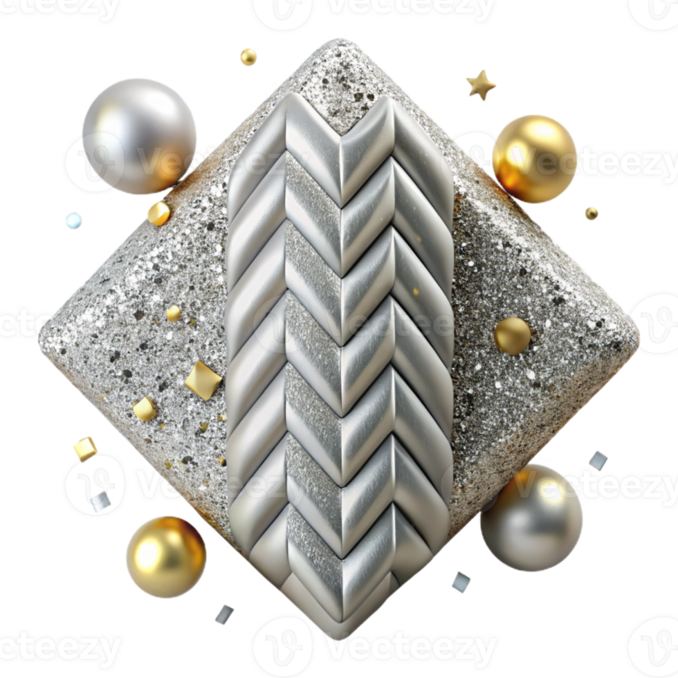 impressive classic Silver Herringbone Glitter Pattern Transparent for Festive Designs professional png