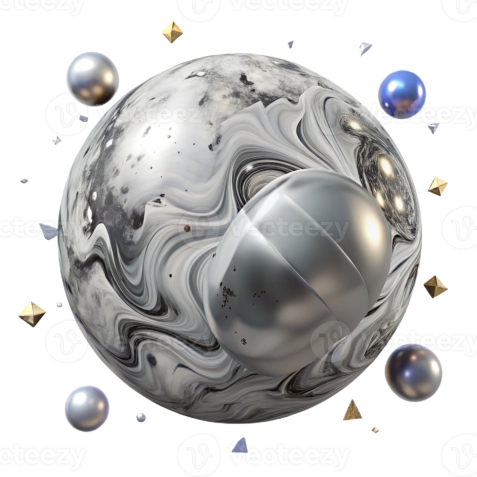wonderful minimalist Silver Marble Pattern Isolated for Luxury Branding original png