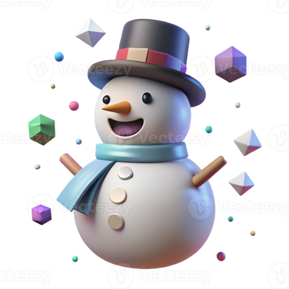 extraordinary artistic Snowman Icon Transparent for Winter Holiday Decorations high resolution png