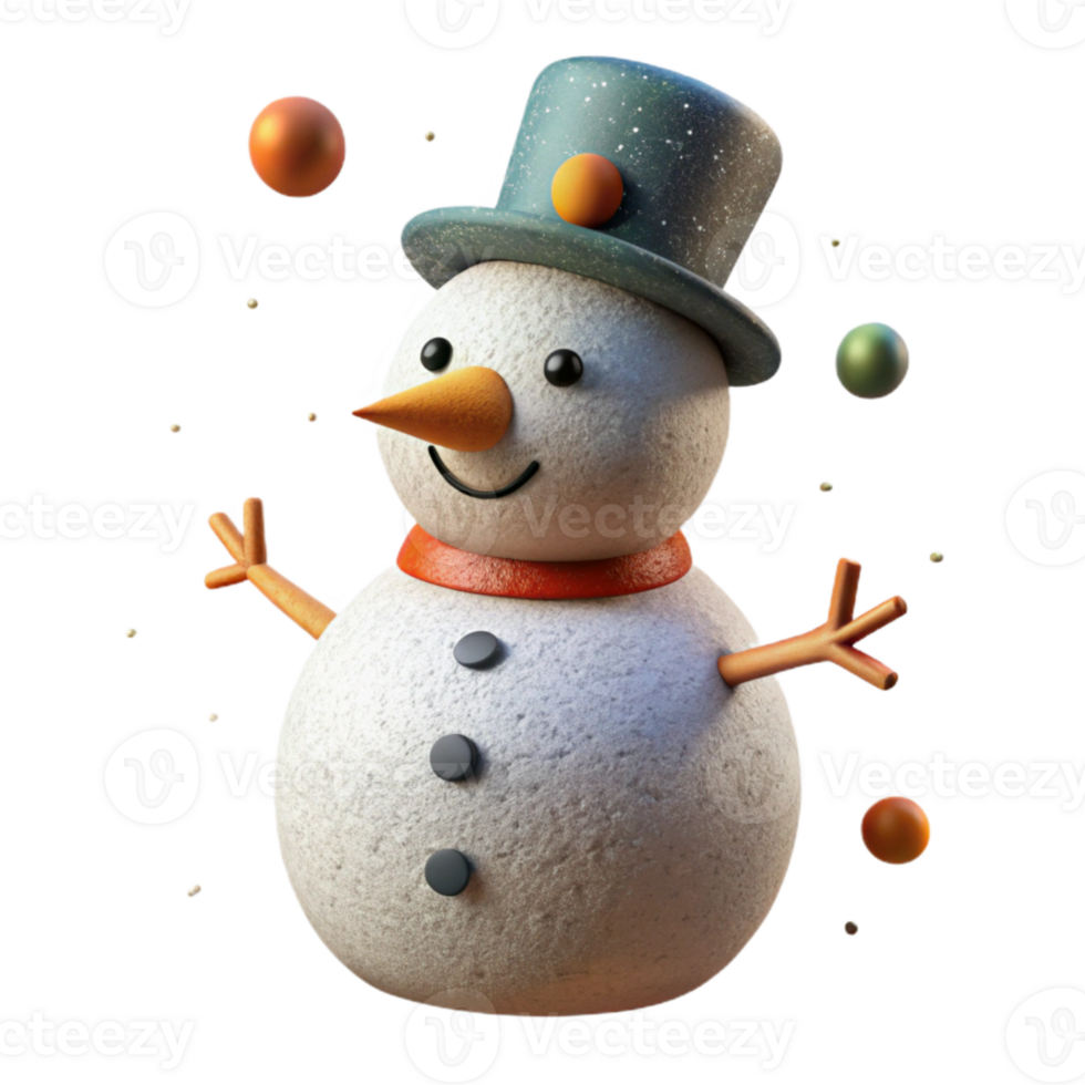 stunning contemporary Snowman Coal Eyes Carrot Nose Isolated for Winter Character original png