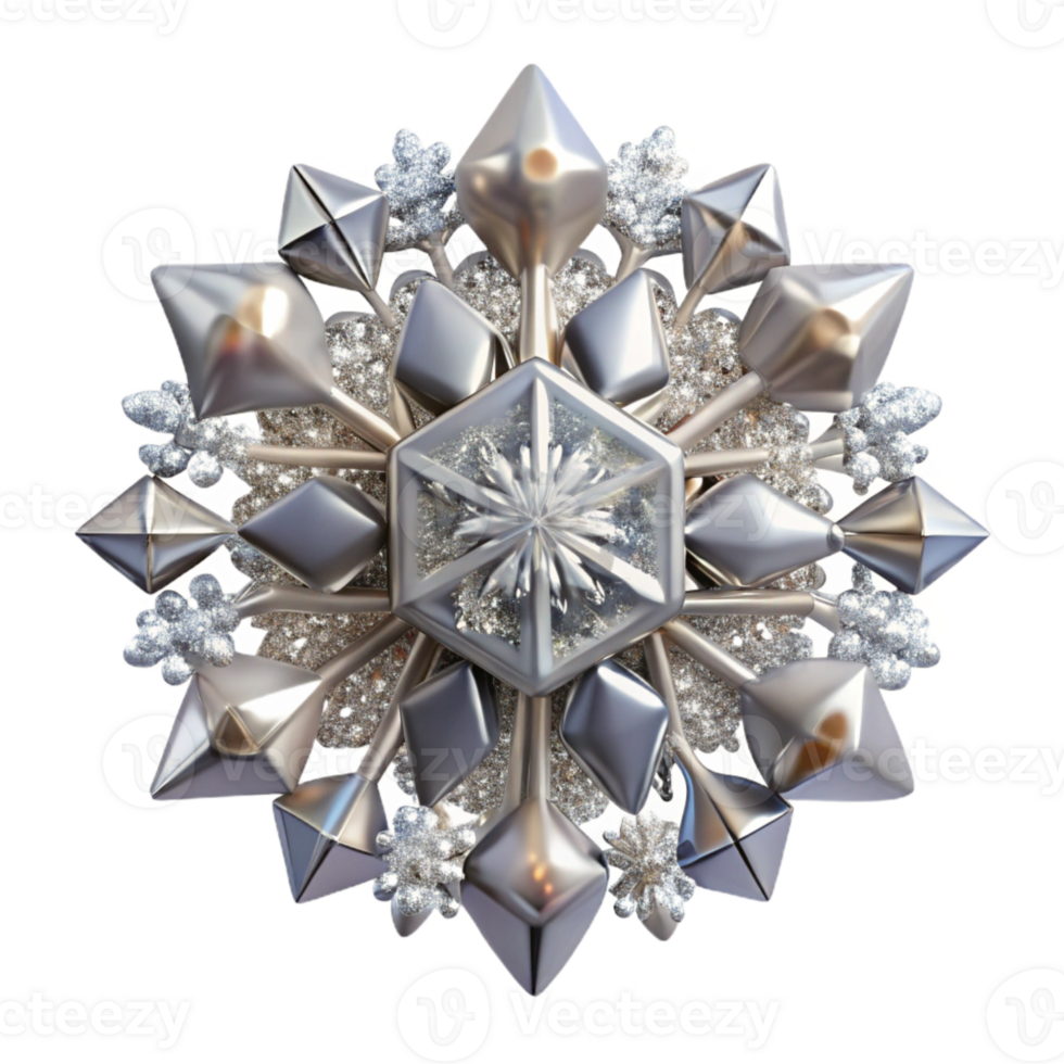 stunning contemporary Snowflake Texture Unique Crystals Cutout for Winter Projects png