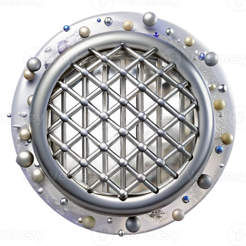 stunning traditional Silver Metal Grille Texture Cutout for Industrial Backgrounds high resolution png