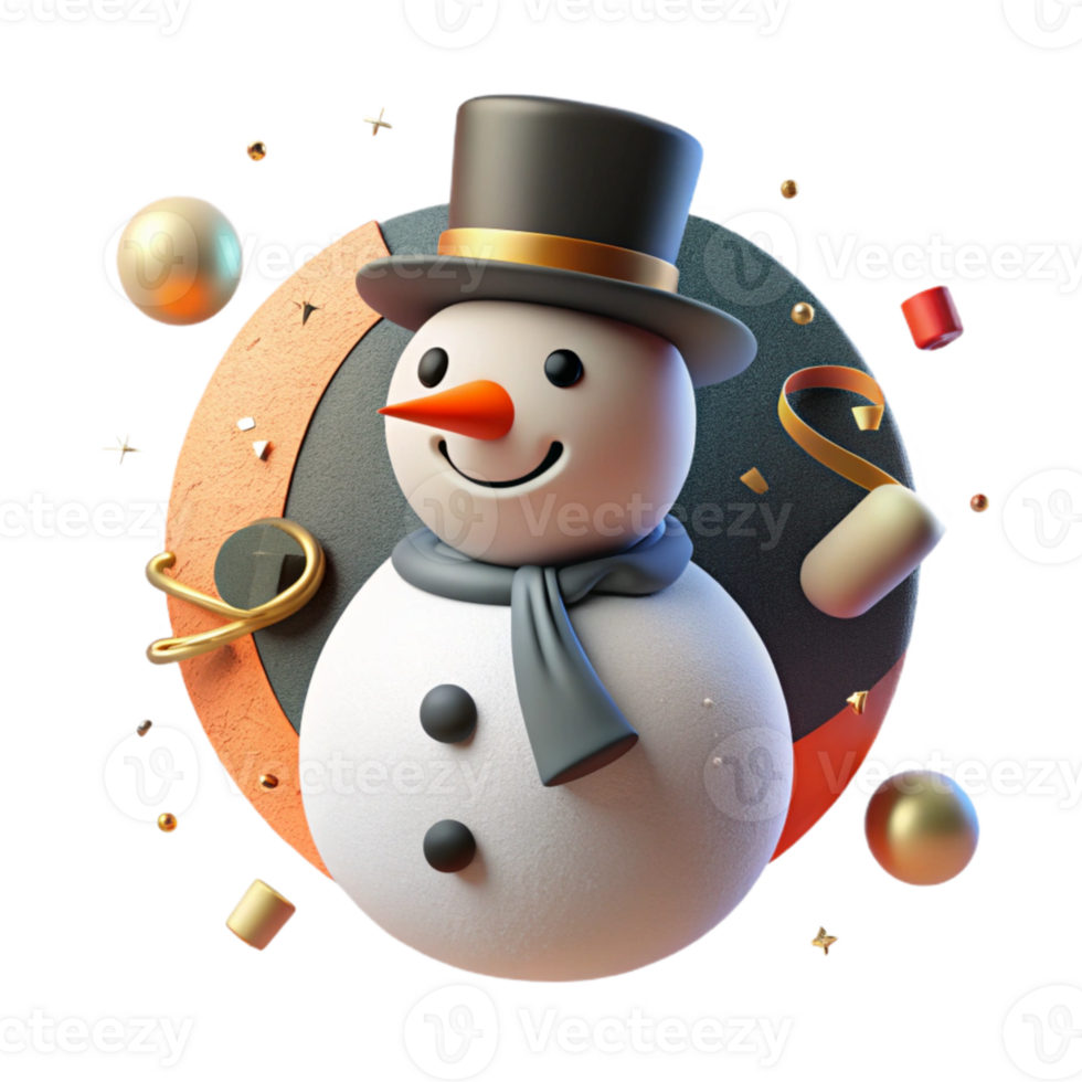 extraordinary abstract Snowman Carrot Nose Coal Buttons Cutout for Winter Art high resolution png