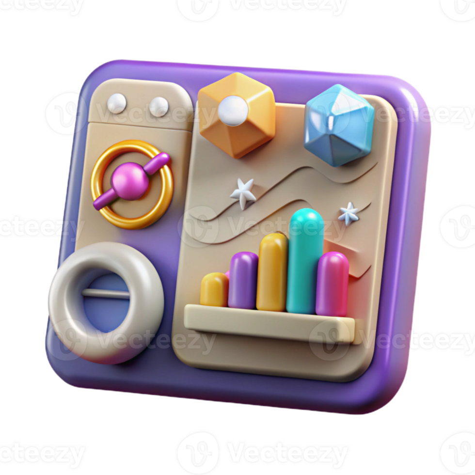 extraordinary rustic Social Media Analytics Dashboard Isolated for Performance Measurement detailed png
