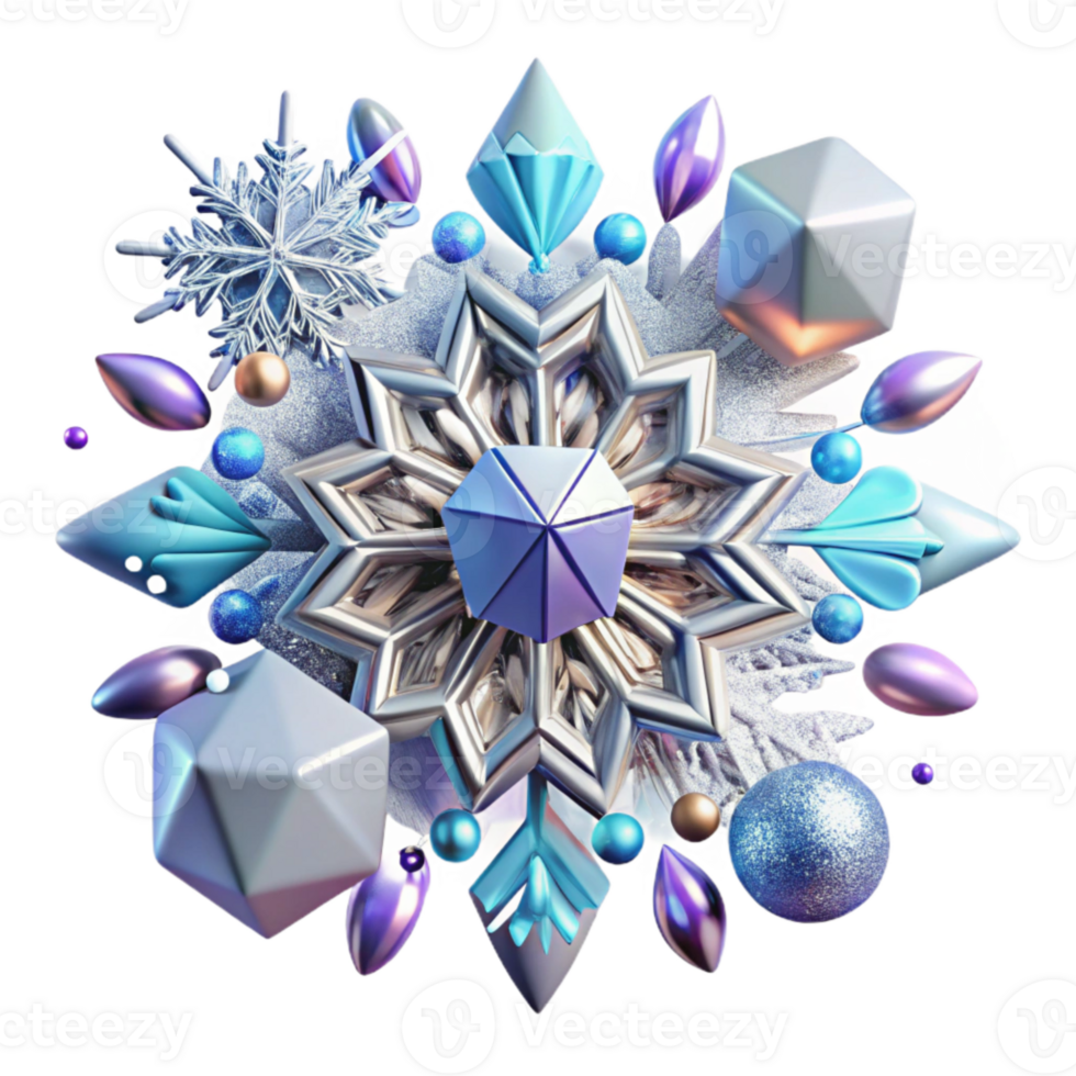 extraordinary classic Snowflake Winter Crystal Design Cutout high resolution png