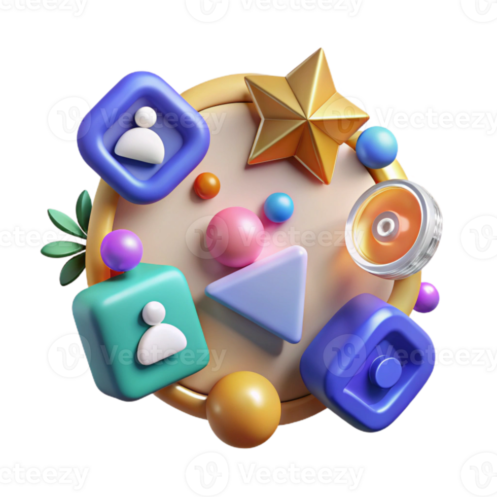 magnificent classic Social Media Community Management Icon Isolated for Audience Engagement high quality png