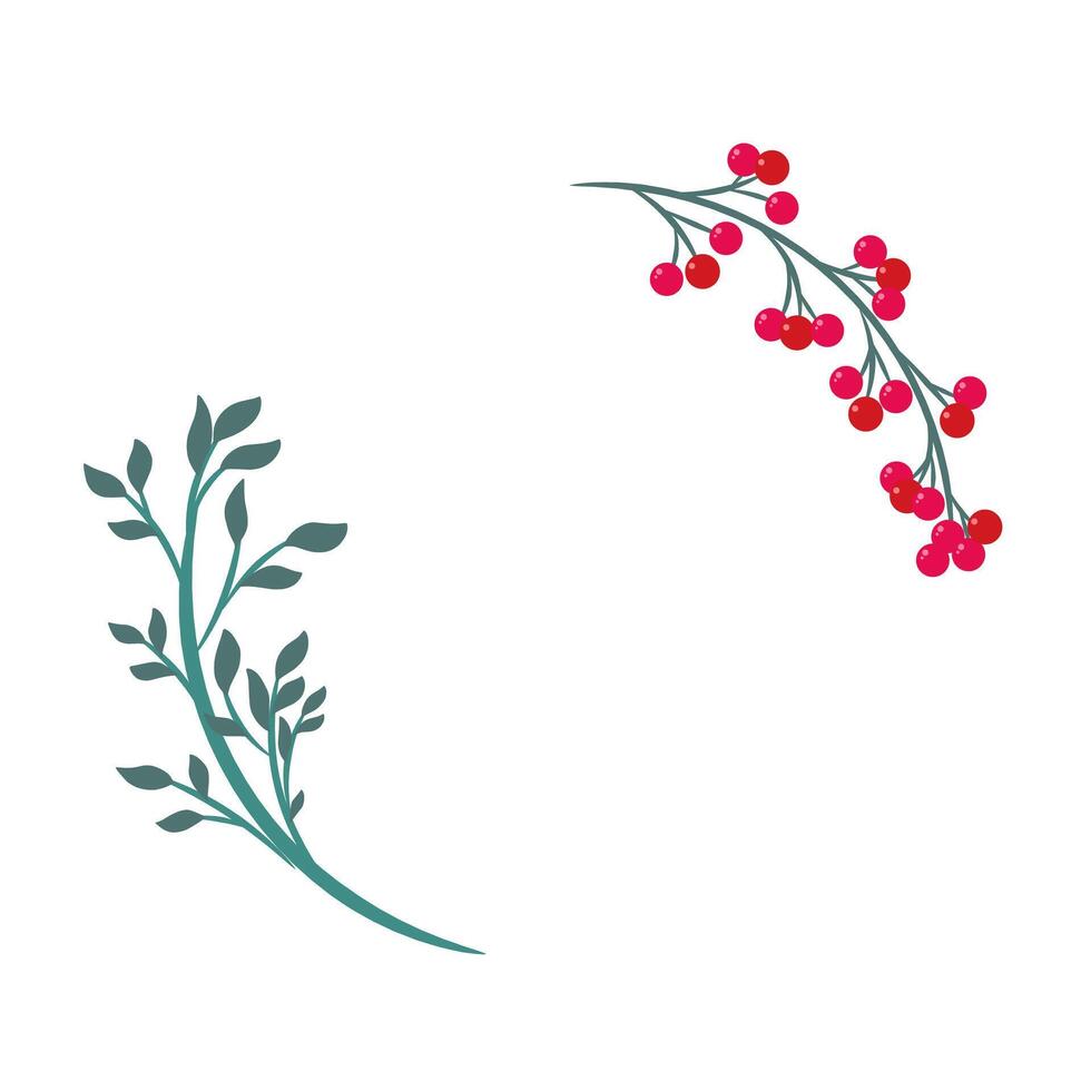 Flower wreath border illustration clipart vector