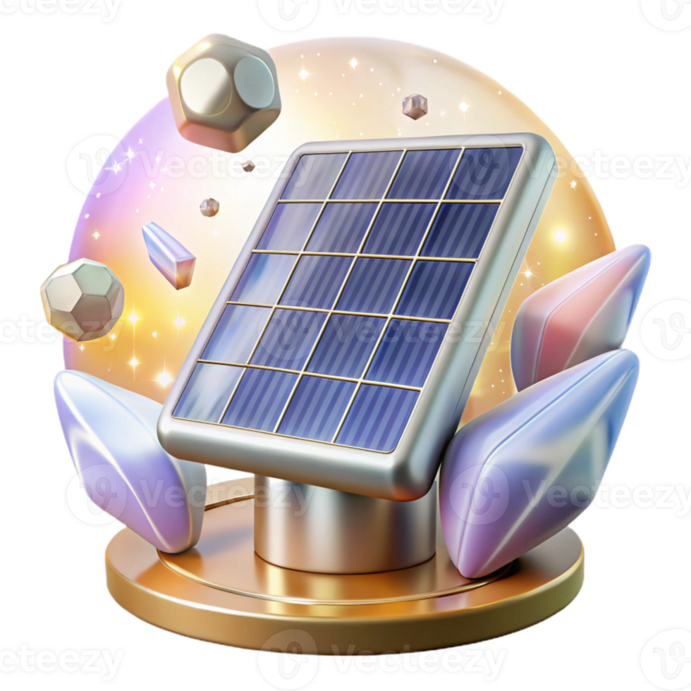 magnificent classic Solar Panel and Sunbeam Transparent for Clean Energy Visuals premium png