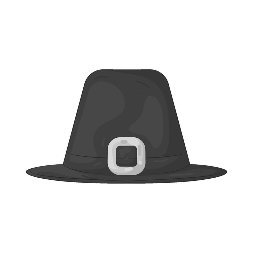 Illustration of Pilgrim Hat vector