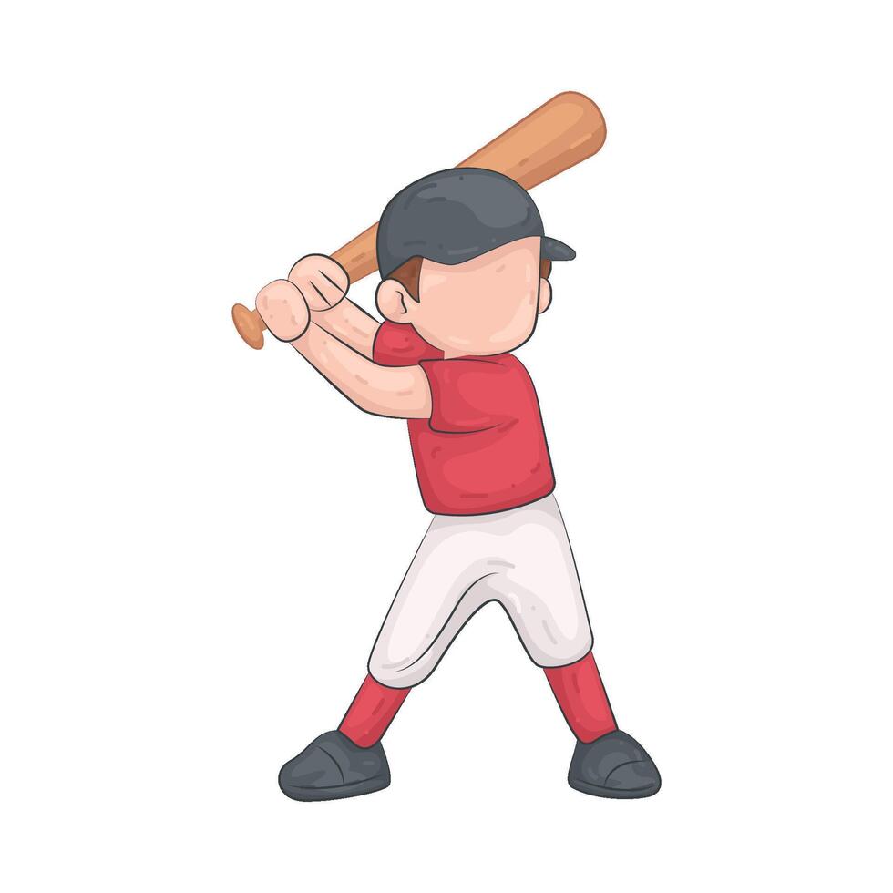 Illustration of Baseball Batter vector