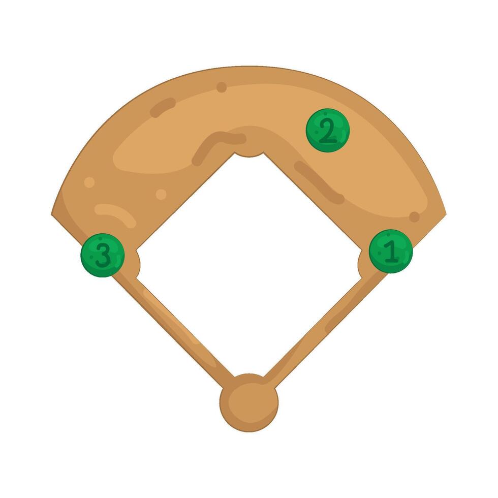 Baseball Triple Play vector