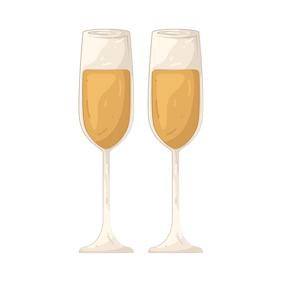 Champagne Glass illustration vector