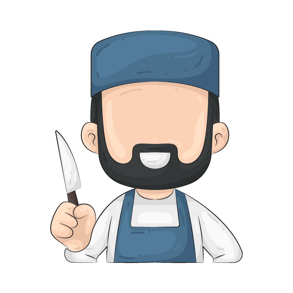 Illustration of Butcher vector