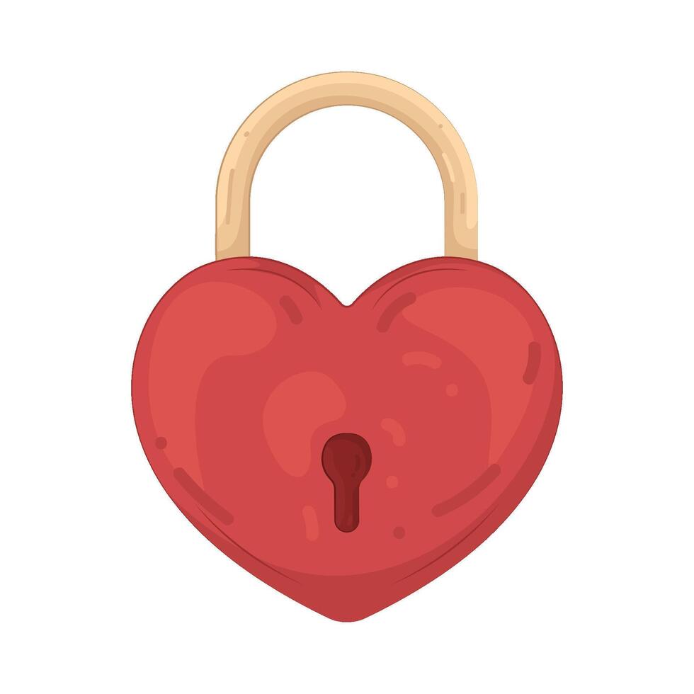 Illustration of Love Lock vector