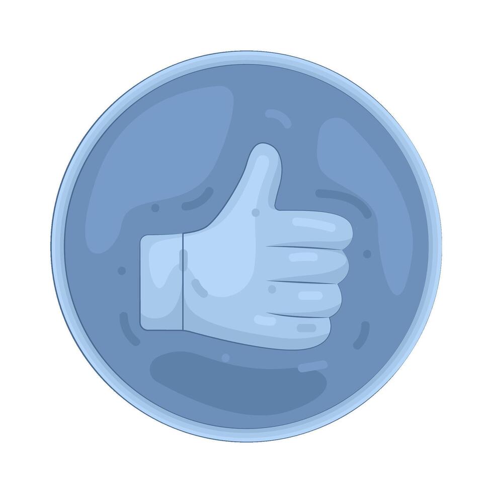 Illustration of Like button vector
