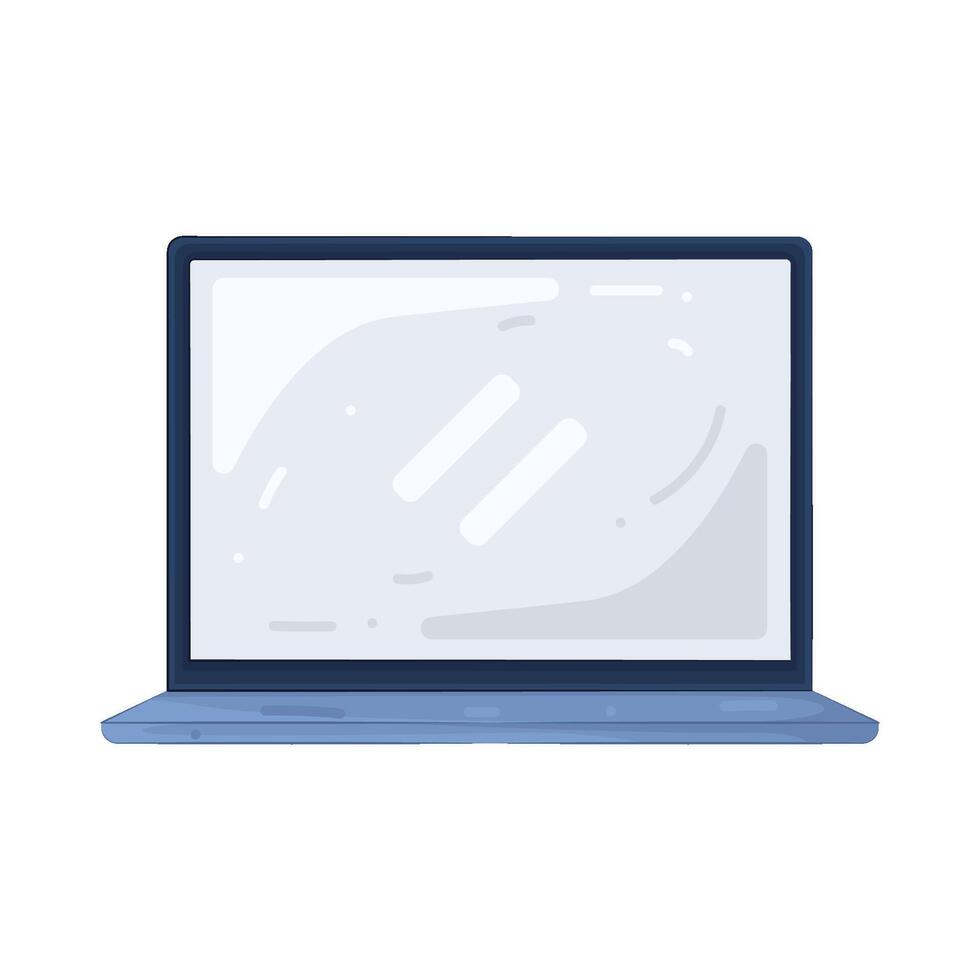 Illustration of newest laptop vector