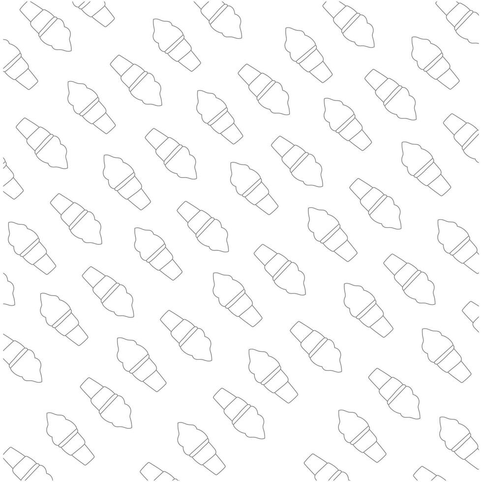 Line art of pattern ice cream cone vector