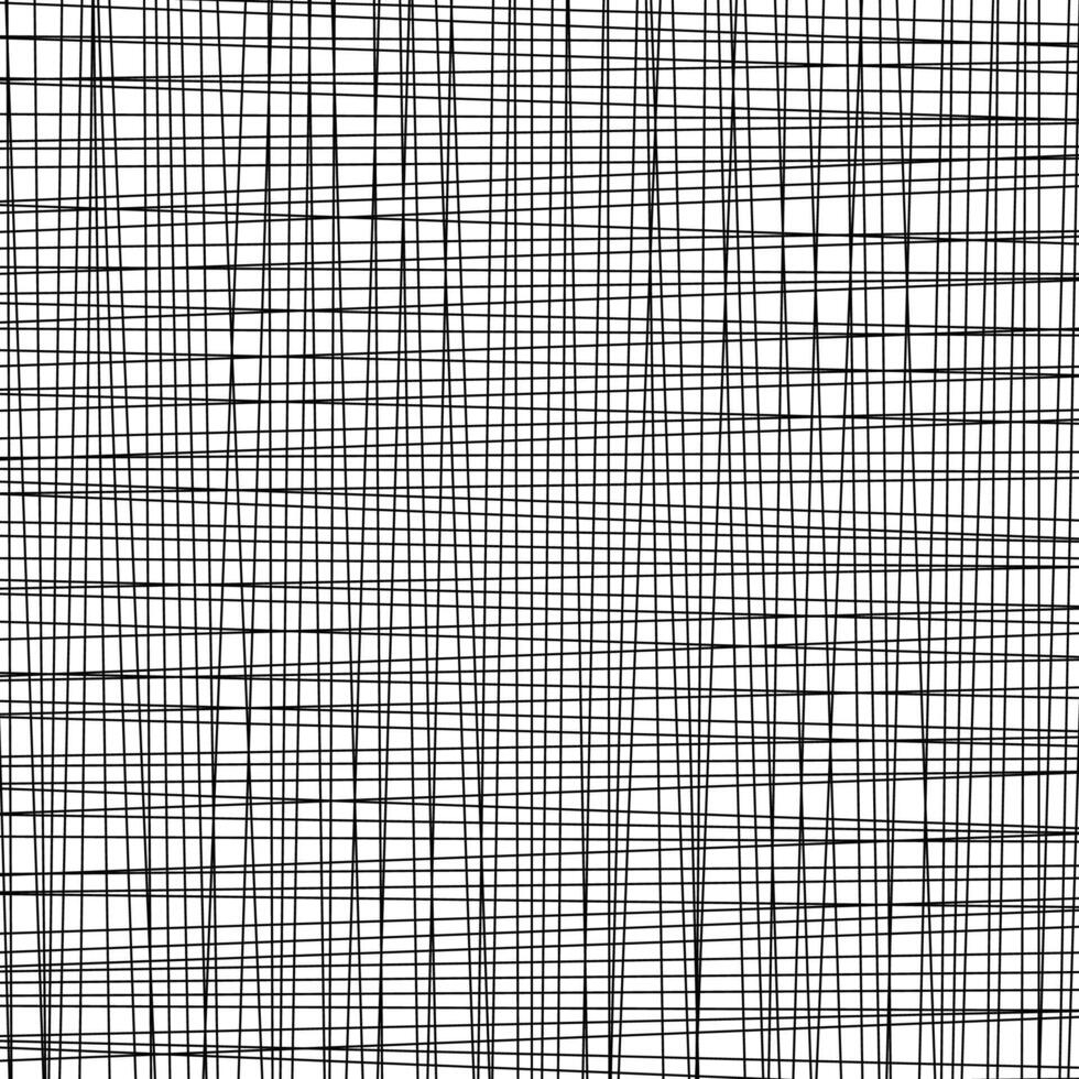 Irregular black line grid pattern background vector