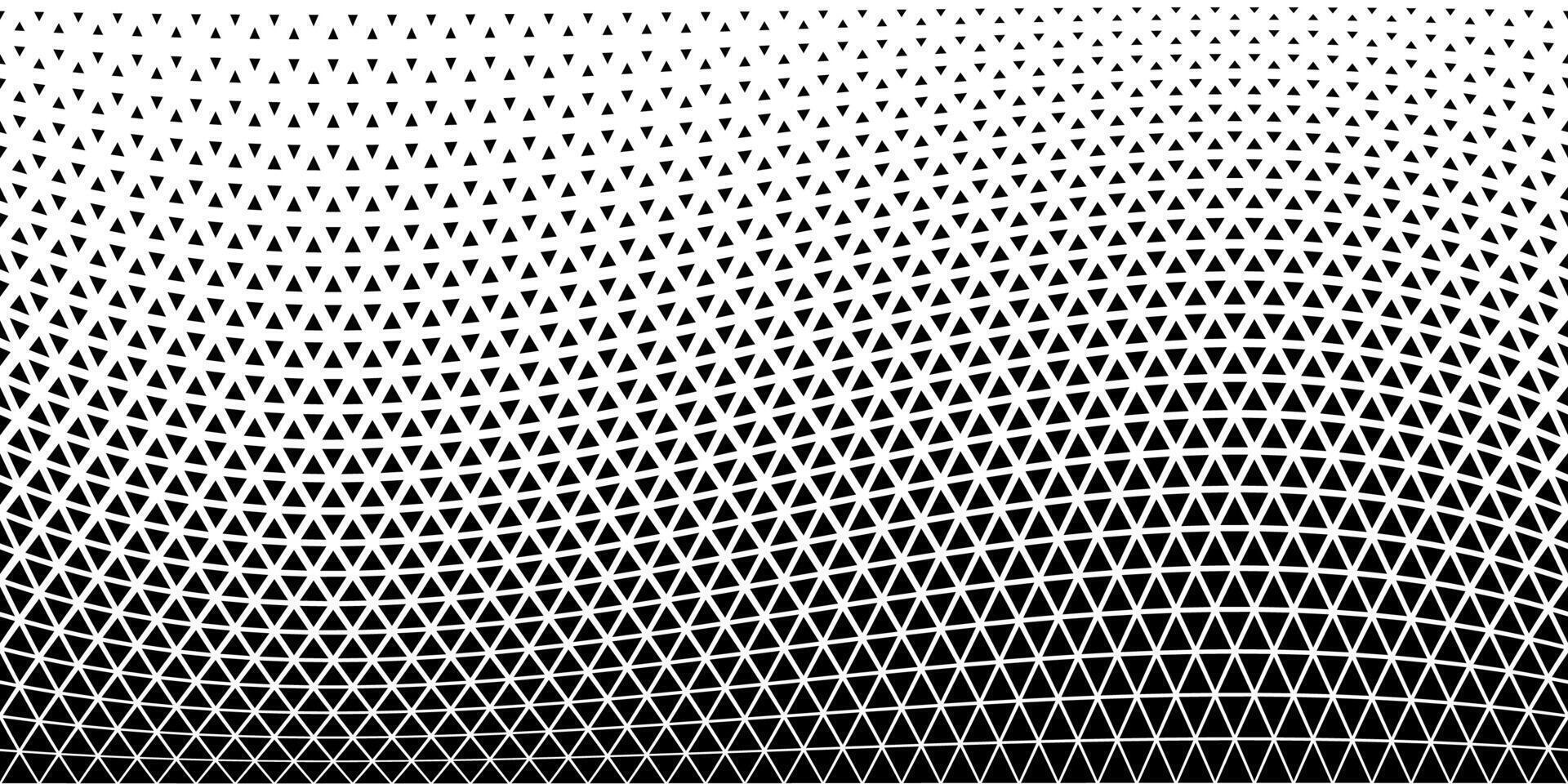 Wavy triangular pattern with gradient effect vector