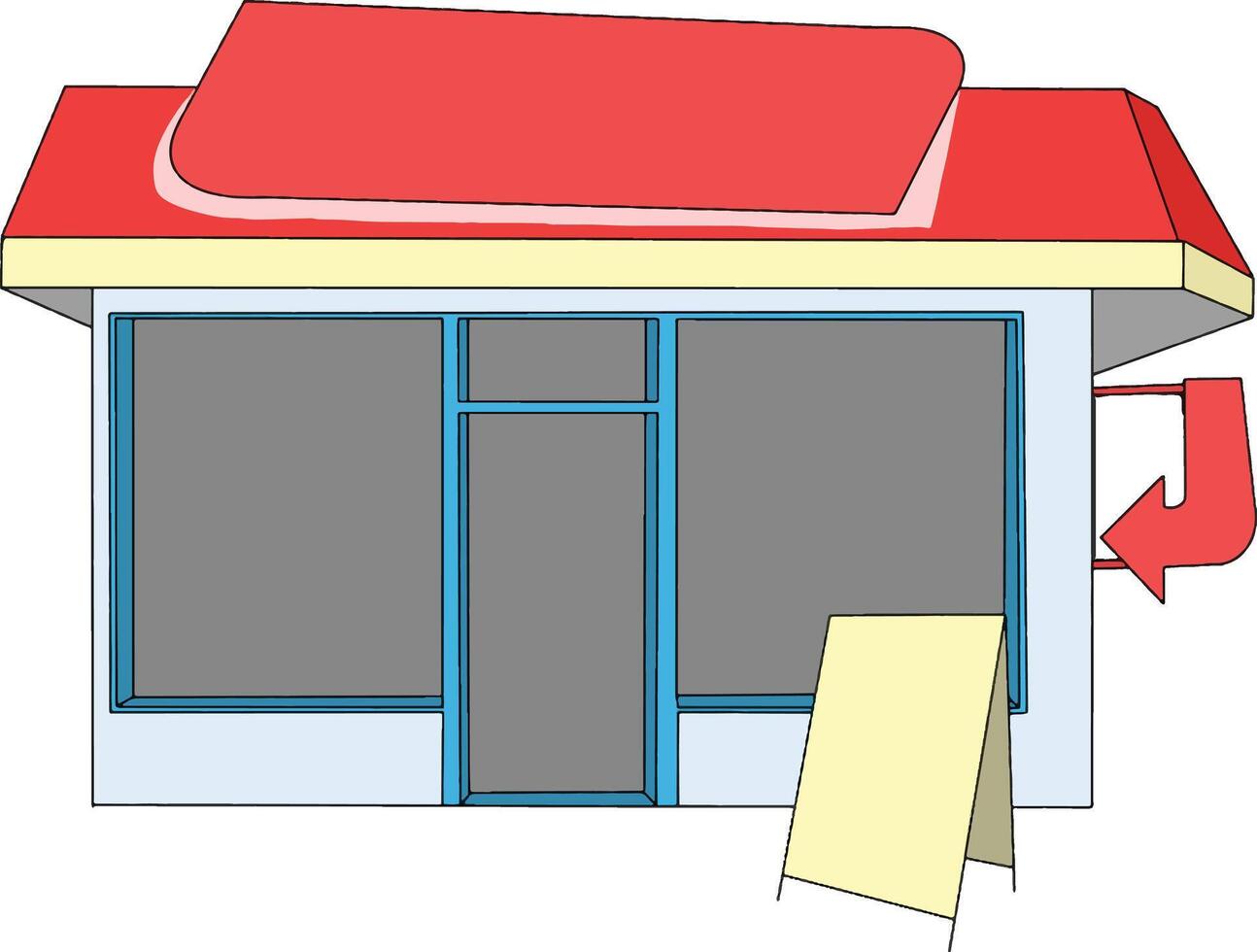 Bodega grocery Store Front ilustration vector