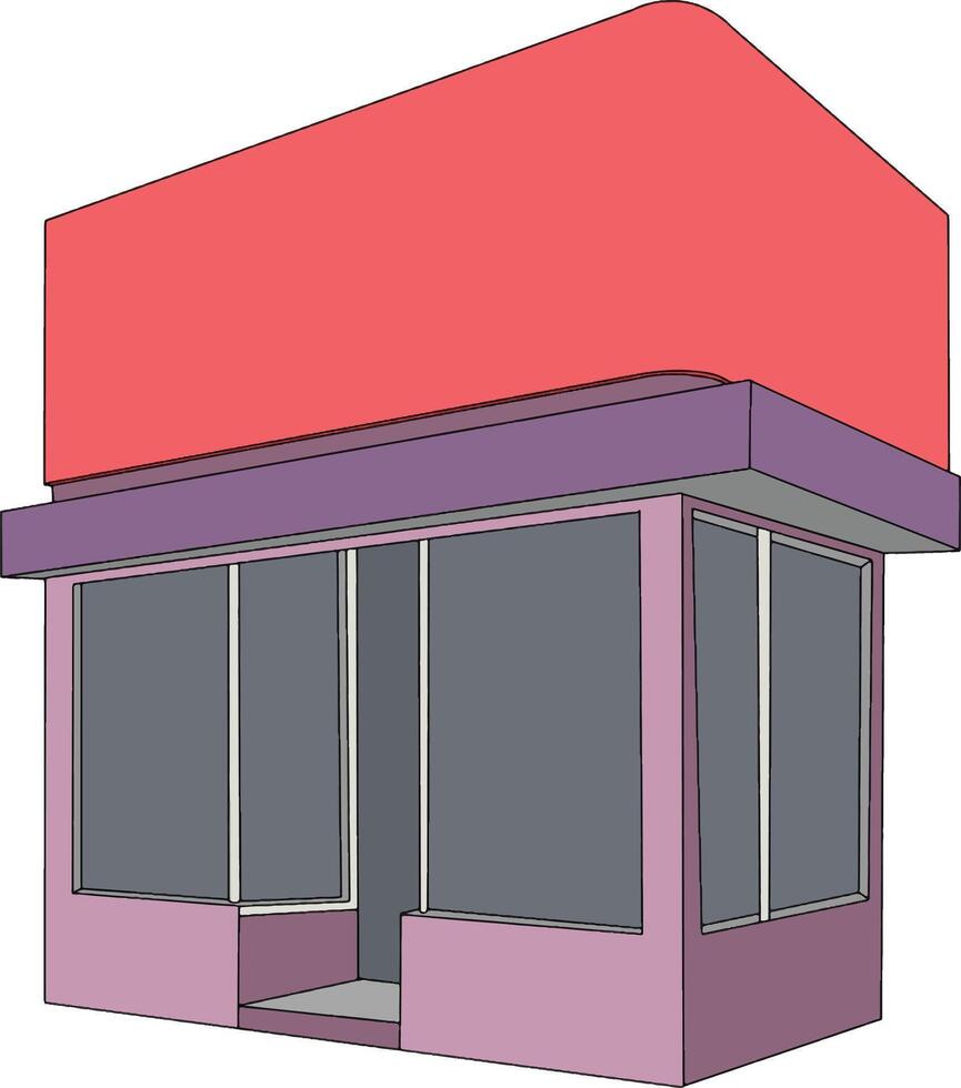 Retail Kiosk Design illustration vector