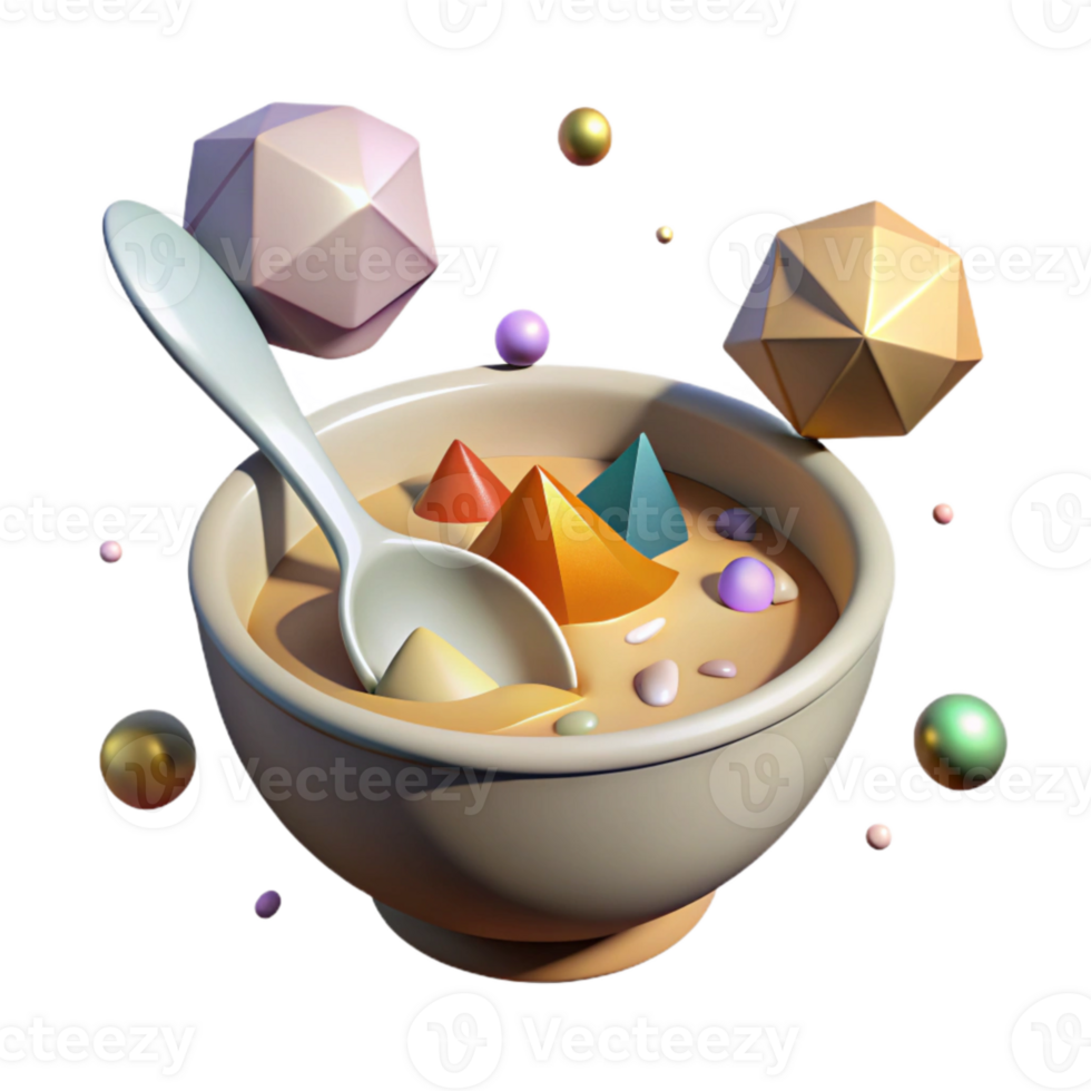 extraordinary modern Soup Bowl with Spoon Cutout for Soup Menu high resolution png