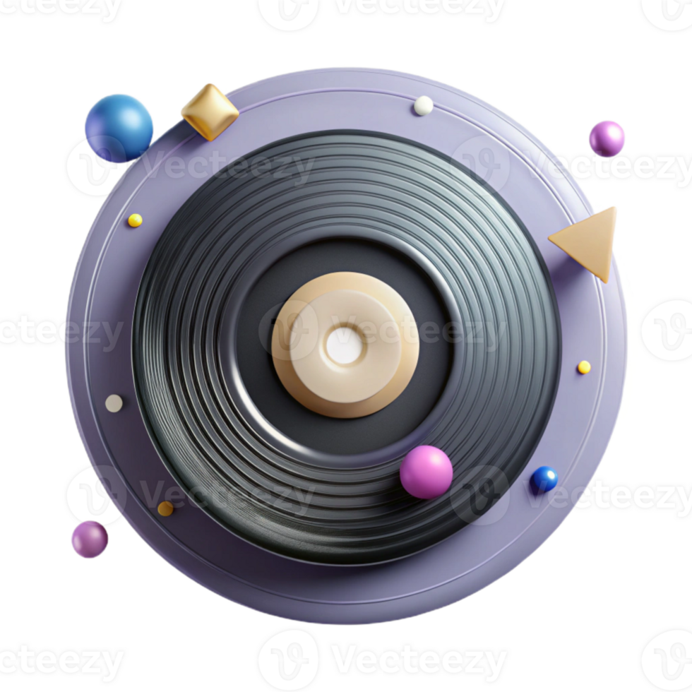 extraordinary vintage Soundwave Vinyl Record Graphic Cutout for Audio Projects genuine png