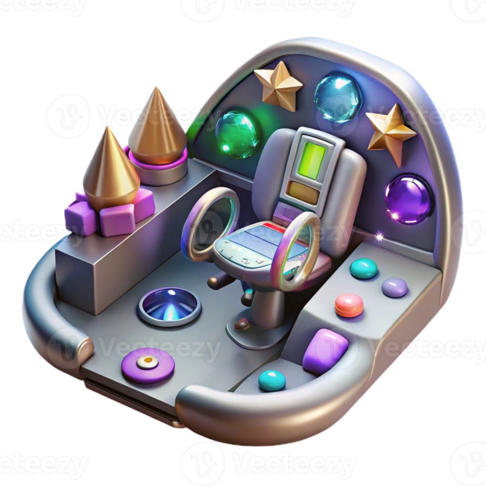 beautiful rustic Spacecraft Cockpit Transparent for Game Ui high quality png