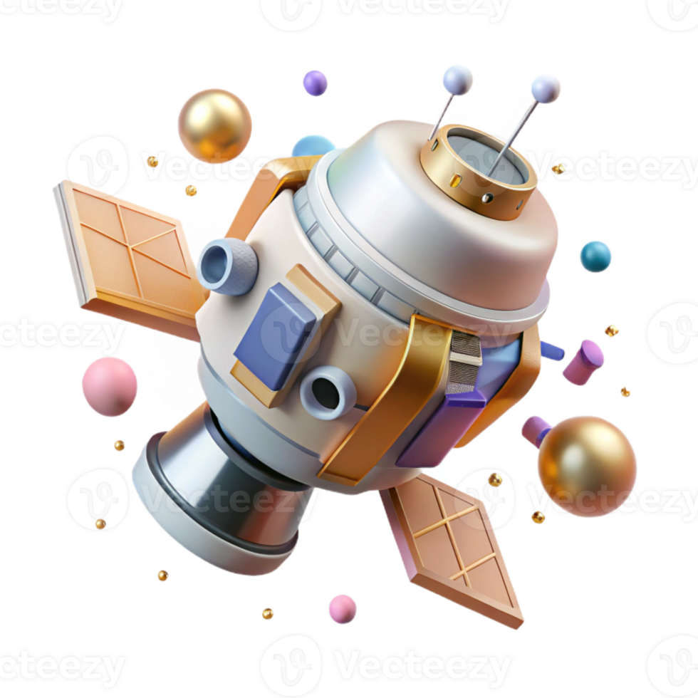 stunning abstract Spacecraft Docking Mechanism Cutout for Technical Diagrams professional png