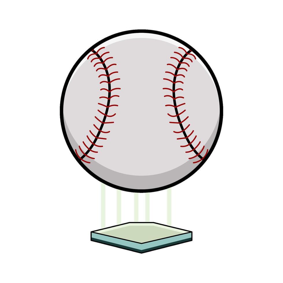 Baseball Second Base vector