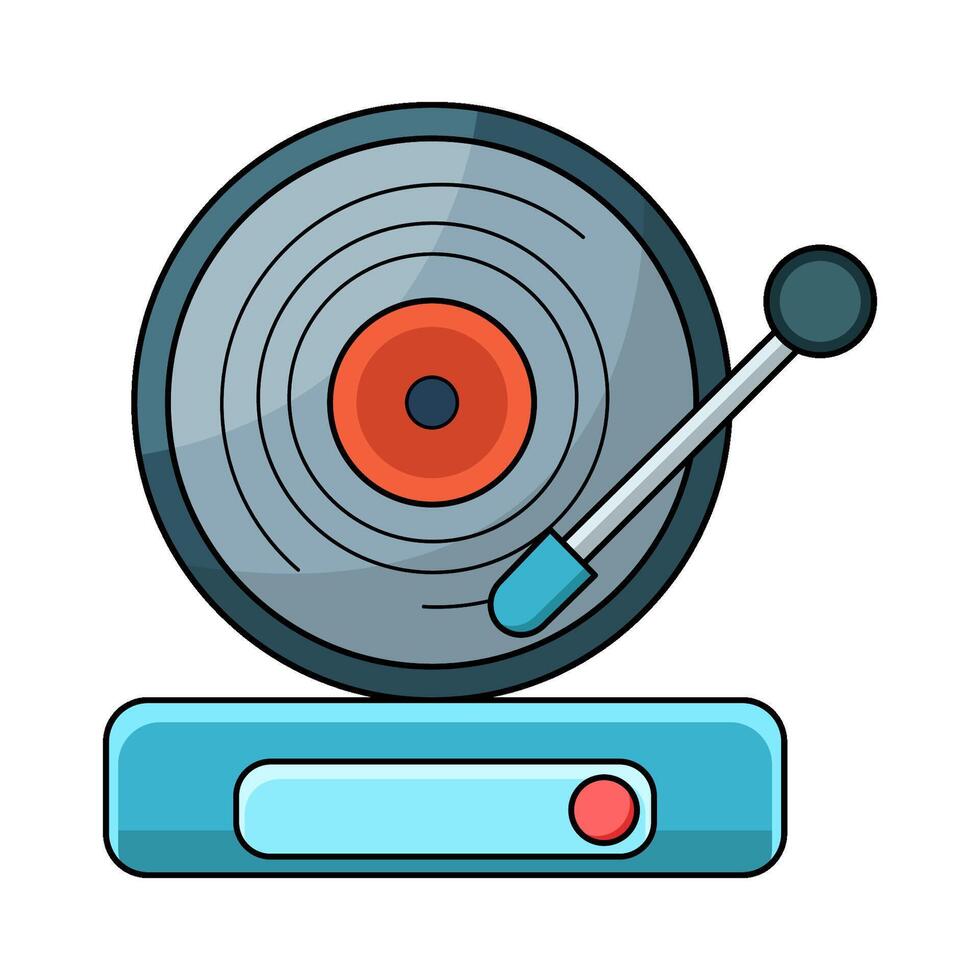 illustration of record vinyl vector