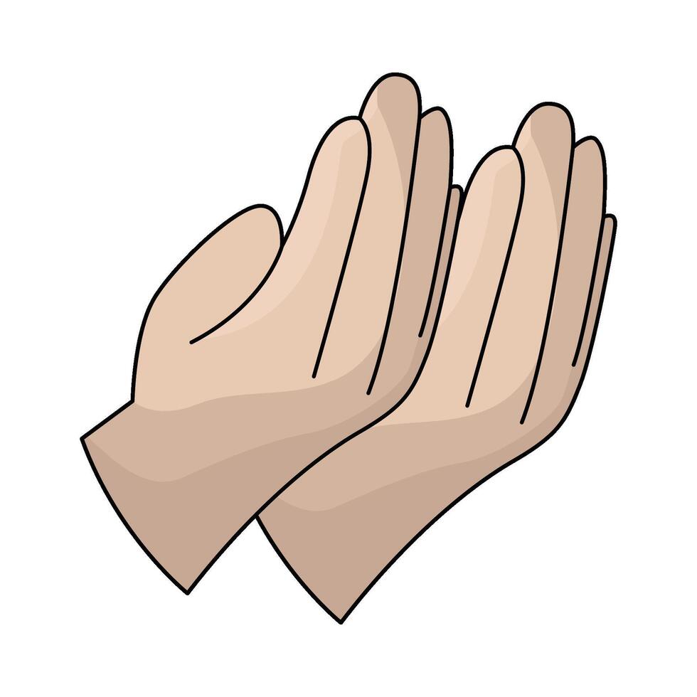 illustration of Pray vector