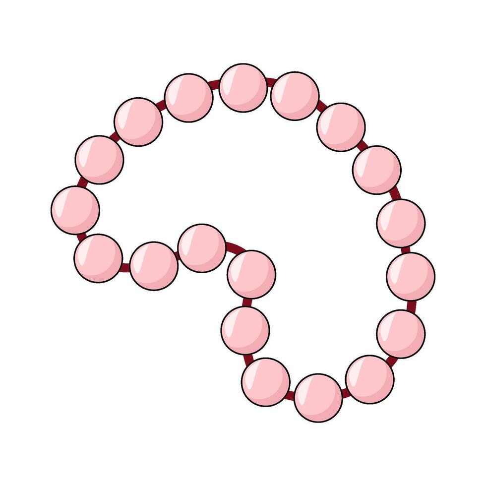 illustration of Tasbih beads vector