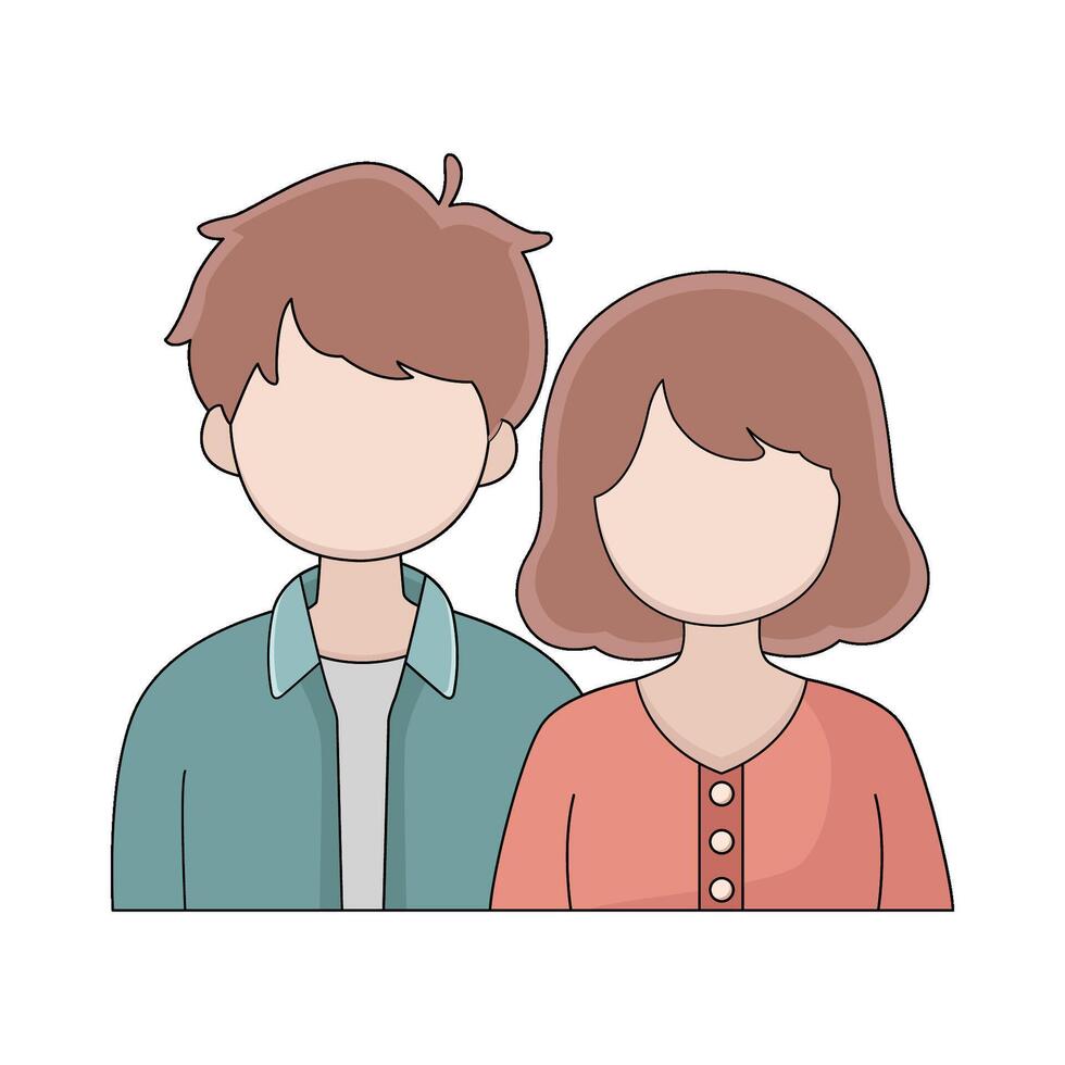 illustration of The Couple vector