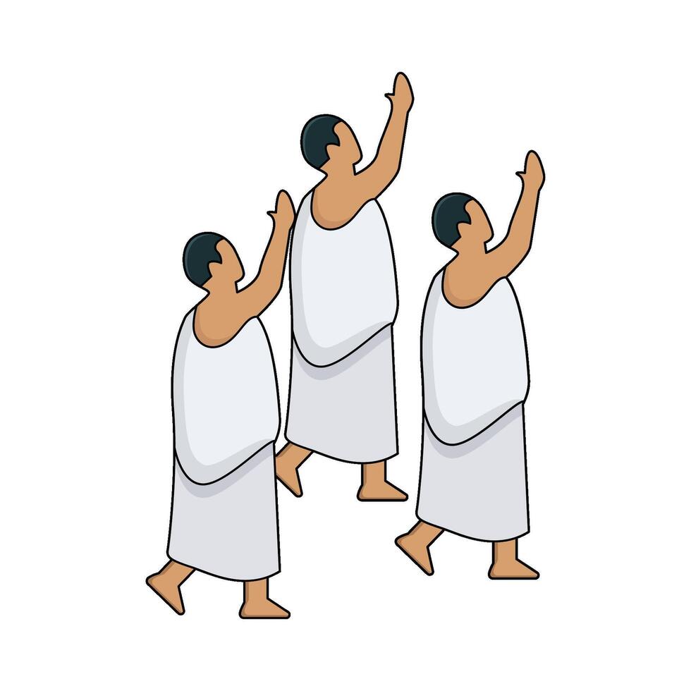 illustration of Tawaf vector