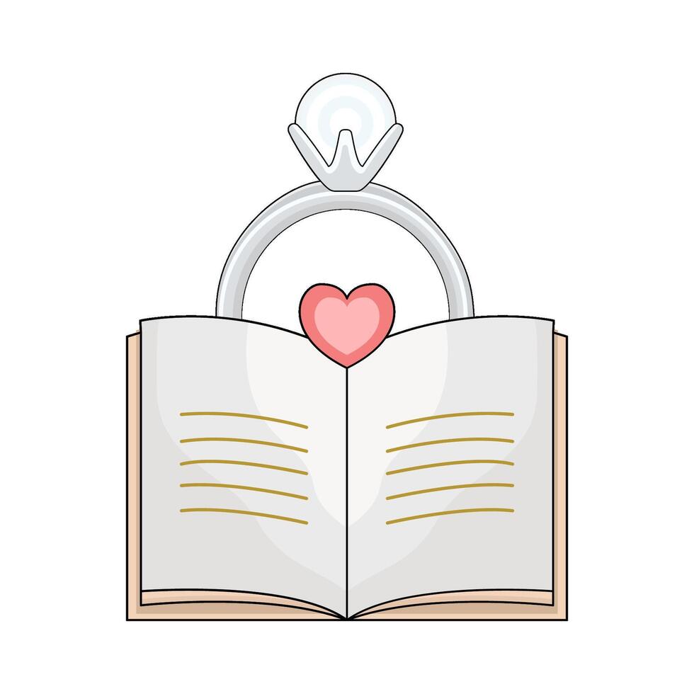 illustration of Wedding Vows vector